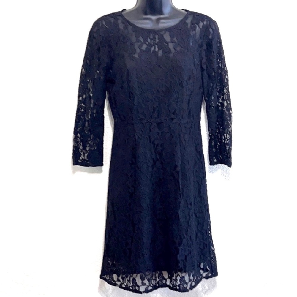 Madewell Broadway & Brooms Black Lace Dress Size 2